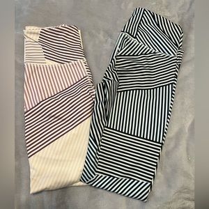 Women’s Old Navy Striped Leggings (both)